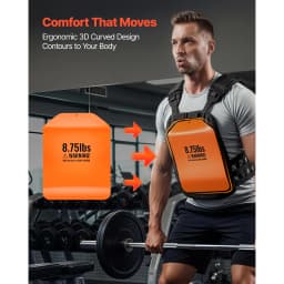 SucceBuy Curved Weight Vest Plates 5.75/8.75 LB Pairs Steel Tactical Weighted Plates for Vest for Strength Endurance Training
