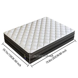 12inch Mattress in Twin, Full, Queen, And King Sizes - Ergonomically Designed, Medium Firm Hybrid Mattress, Cooling, Motion Isolation, Certipur- - for Pressure Relief And Comfort,Box-Packed for Bedrooms, Guest Rooms And Hotels