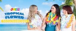36/60 Pcs set Counts Hawaiian Leis Bulk Tropical Flower Lei Beach Party Favors Decoration Birthday Party Supplies Gift
