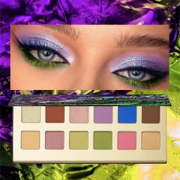 12-Color Crocodile Eye Shadow Palette Highly Pigmented Matte/Shimmer Waterproof Long-Lasting for Stage And Party Use