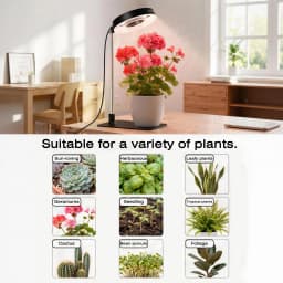 2pcs, All-New Upgraded Version Full Spectrum Plant Grow Light with Magnetic Head, 720° Flexible Adjustable Height LED Grow Light