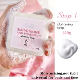 AILKE Brightening Skin Care Set, With Vitamin C, Glutathione, Reduce Spots, Moisturizing, Smooth Soft Skin, Improve Skin Radiant