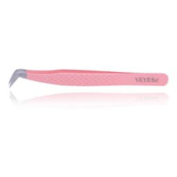 Veyes Inc Eyelash Extensions Tweezers Veyelash Professional 90 Degree Tweezers for Volume Stainless Steel 3D Accurate Closure