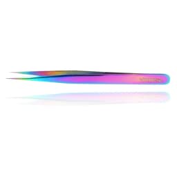 Veyes Inc Eyelash Extensions Tweezers Veyelash Professional 90 Degree Tweezers for Volume Stainless Steel 3D Accurate Closure