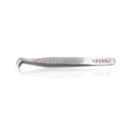 Veyes Inc Eyelash Extensions Tweezers Veyelash Professional 90 Degree Tweezers for Volume Stainless Steel 3D Accurate Closure