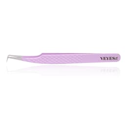 Veyes Inc Eyelash Extensions Tweezers Veyelash Professional 90 Degree Tweezers for Volume Stainless Steel 3D Accurate Closure