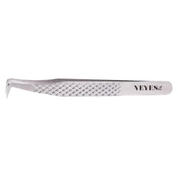 Veyes Inc Eyelash Extensions Tweezers Veyelash Professional 90 Degree Tweezers for Volume Stainless Steel 3D Accurate Closure