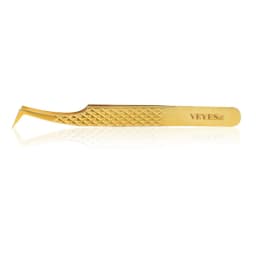 Veyes Inc Eyelash Extensions Tweezers Veyelash Professional 90 Degree Tweezers for Volume Stainless Steel 3D Accurate Closure