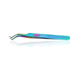 Veyes Inc Eyelash Extensions Tweezers Veyelash Professional 90 Degree Tweezers for Volume Stainless Steel 3D Accurate Closure