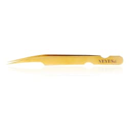 Veyes Inc Eyelash Extensions Tweezers Veyelash Professional 90 Degree Tweezers for Volume Stainless Steel 3D Accurate Closure