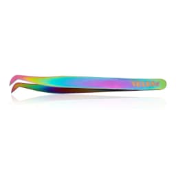 Veyes Inc Eyelash Extensions Tweezers Veyelash Professional 90 Degree Tweezers for Volume Stainless Steel 3D Accurate Closure