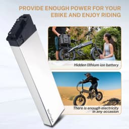 Folding E Bike Battery 48V 10.4Ah 12.8Ah 14Ah Amp DCH 006 for Samebike LO26 20LVXD30 XP2.0 Folding Electric Bicycle Batteries