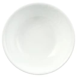 Madeline Embossed White Soup Cereal Bowls Lightweight Microwave Dishwasher Safe Triple Layer Strong Chip Crack Resistant