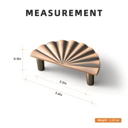 Goo-Ki Modern 3''Hole Centers Brushed Brass Cabinet Pulls,Accessible Luxury Zinc Alloy Din Cup Cabinet Pulls with Mordern Style