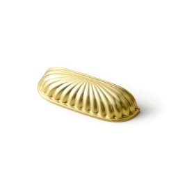Goo-Ki Modern 3''Hole Centers Brushed Brass Cabinet Pulls,Accessible Luxury Zinc Alloy Din Cup Cabinet Pulls with Mordern Style
