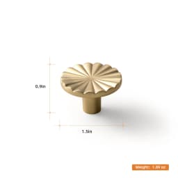 Goo-Ki Modern 3''Hole Centers Brushed Brass Cabinet Pulls,Accessible Luxury Zinc Alloy Din Cup Cabinet Pulls with Mordern Style