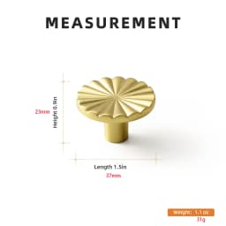 Goo-Ki Modern 3''Hole Centers Brushed Brass Cabinet Pulls,Accessible Luxury Zinc Alloy Din Cup Cabinet Pulls with Mordern Style