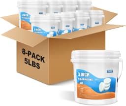 Chlorine Tablets TABIT Swimming Pool Long Lasting Chlorinating Tablets Slow Dissolving Tri-Chlor for Swim Pool