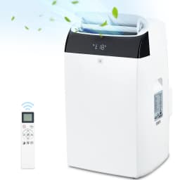 14000 BTU Portable Air Conditioner with Dehumidifier, AC Unit with Remote,Window Mount Exhaust Kit,for Rooms Up to 750 Sq. Ft.