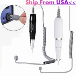 MAKARTT 30000RPM Electric Handpiece for Up200 Nail Drill Machine Professional E File 3 Pins White