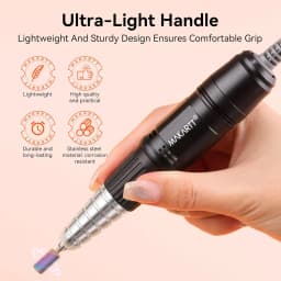 MAKARTT 30000RPM Electric Handpiece for Up200 Nail Drill Machine Professional E File 3 Pins White