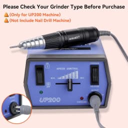 MAKARTT 30000RPM Electric Handpiece for Up200 Nail Drill Machine Professional E File 3 Pins White