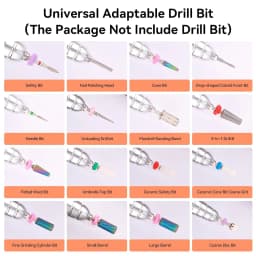 MAKARTT 30000RPM Electric Handpiece for Up200 Nail Drill Machine Professional E File 3 Pins White