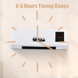 2-in-1 Heater and Fan Combo 1800W Timing Function Dual Use Wall Mounted Electric Fan and Space Heater with Remote Control