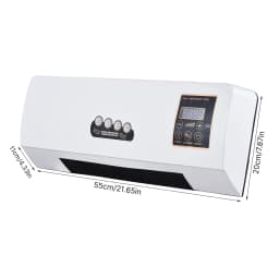 2-in-1 Heater and Fan Combo 1800W Timing Function Dual Use Wall Mounted Electric Fan and Space Heater with Remote Control