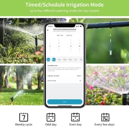 Diivoo Timed Sprinkler for Bluetooth Smart Water Timer for Garden Hose Up to 20 Separate Watering Schedules Rain Delay