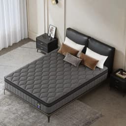 ENSHUI 12/14 Inch Hybrid Mattress Twin Full Queen King – Bed In A Box With Gel Memory Foam And Pocket Springs For Pressure Relief, Cool Breathable Sleep And Edge Support – Medium Firm, Durable, Fiberglass-Free And Odorless Mattress