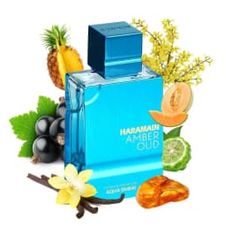 Al Haramain Aqua Dubai Perfume 60ml Extrait Unisex Fresh Marine Citrus Amber Clean Long Lasting Summer Signature Gift Spray