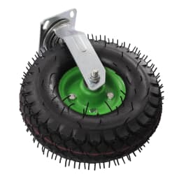 10 Inch Pneumatic Casters Set of 4, Heavy Duty Casters Air Tires Rubber Wheel with Tread Pattern for Hand Truck, Freight Equipment, 275.58lbs Capacity