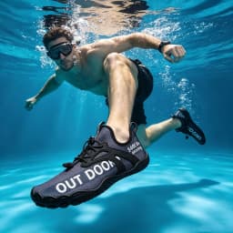 Men Water Shoes Swimming Barefoot Quick Dry Lightweight Aqua Sneakers Outdoor Sports Five Fingers Upstream Wading Shoes Summer Breathable Surfing Sandals Beach Trekking New Big Size