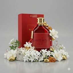 Dumont Nitro Red Intense 100ml 3.4oz EDP Spray Fresh Fruity Watery Woody Amber Unisex Cologne Long Lasting Summer Travel Daily Wear Office Date Night Graduation Season Birthday Christmas Xmas Holiday Gift Idea New Arrival Collection