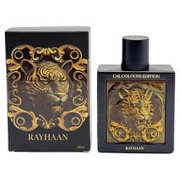 Rayhaan Tiger Cal Cologne Edition Extrait De Parfum Spray 3.4 Ounce Unisex Long-Lasting Amber Rose Scented Perfume Spray