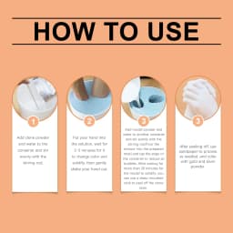 100G Keepshake Hand Mold Casting Set for Couple Meanningful Gift Romantic DIY 3D Gift Non-toxic Skin-friendly Hand Mold Diy Set