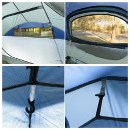 Night Cat Pop Up Tent 2-3 Persons Instant Set Up Tent with Footprint Tarp & Porch, Automatic Double Layer Waterproof Camping Tent with Rainfly