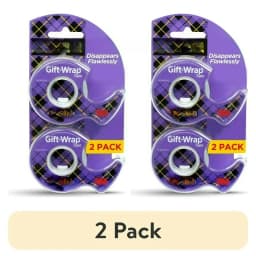 Gift Wrap Tape, Clear, 3/4 in. x 600 in., 2 Dispensers