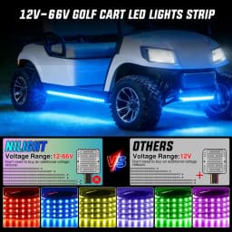 Nilight Golf Cart Underbody Lights Kit RGB Multi-Mode LED Neon Accent Lighting Lamp APP Remote Control Sound Active Music Sync