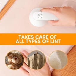 Saker Lint Remover 2026 Plus| Electric Fabric Shaver for Clothing | Type-C Fast Rechargeable Lint Remover Sweater Shaver for Pilling Clothes,Fuzz Fabric,Blankets,Home Decor (White)