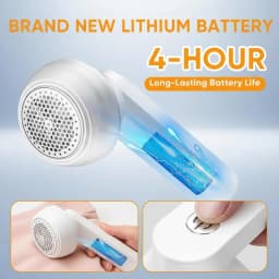 Saker Lint Remover 2026 Plus| Electric Fabric Shaver for Clothing | Type-C Fast Rechargeable Lint Remover Sweater Shaver for Pilling Clothes,Fuzz Fabric,Blankets,Home Decor (White)