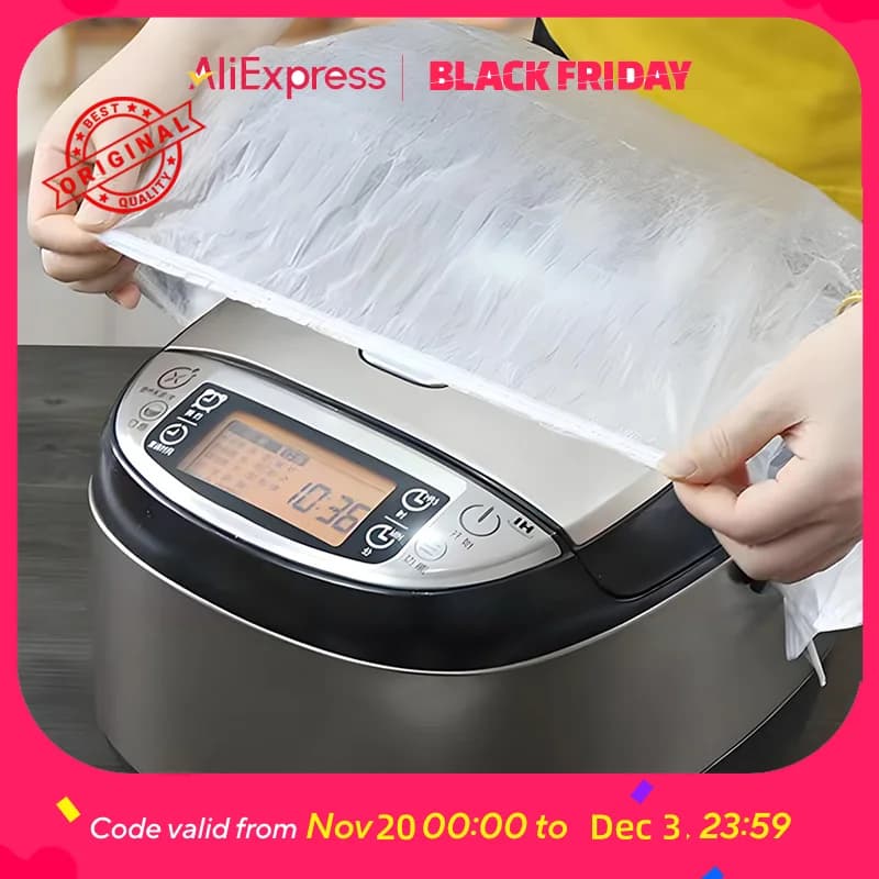 Extra-Large Appliance Covers - Clear PE Protection for Rice Cookers, Baking Pans, Microwaves, Dust & Pest Resistant