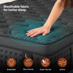 LayRoad 12/14-Inch Memory Foam Spring Mattress Single/Double/Queen/King Sizes Boxed Mattress Medium Firmness Pressure Relief