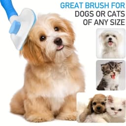 1pc Gentle Dog & Cat Grooming Brush - 1-Touch Detangling/3-Minute Deshedding, Ergonomic Handle, , Easy Clean,Pet Products