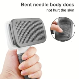 1pc Gentle Dog & Cat Grooming Brush - 1-Touch Detangling/3-Minute Deshedding, Ergonomic Handle, , Easy Clean,Pet Products