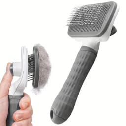 1pc Gentle Dog & Cat Grooming Brush - 1-Touch Detangling/3-Minute Deshedding, Ergonomic Handle, , Easy Clean,Pet Products