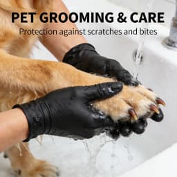 Disposable Nitrile Gloves 100PCS Powder Free Latex Free Puncture Resistant for Kitchen Cleaning Industrial Use