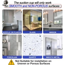 Strong Suction Double Hooks Carbon Steel PET Material Removable Wall Hooks for Towel Bag Backpack for Bathroom Office