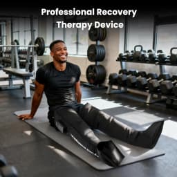 Air Compression Leg Massager for Circulation and Pain Relief, Cordless Full Leg Recovery Boots with Dual Controller